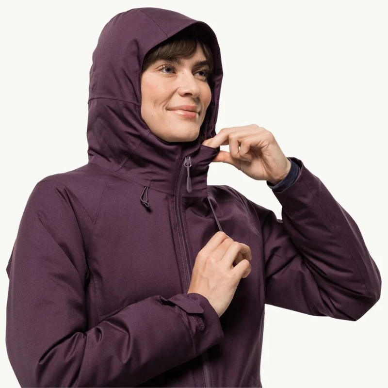Jack Wolfskin Stirnberg Insulated Jacket Womens in Grapvine-3